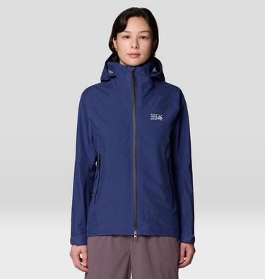 Women's Trailverse GORE-TEX Rain Jacket, Color: Lapis Dusk, image 5