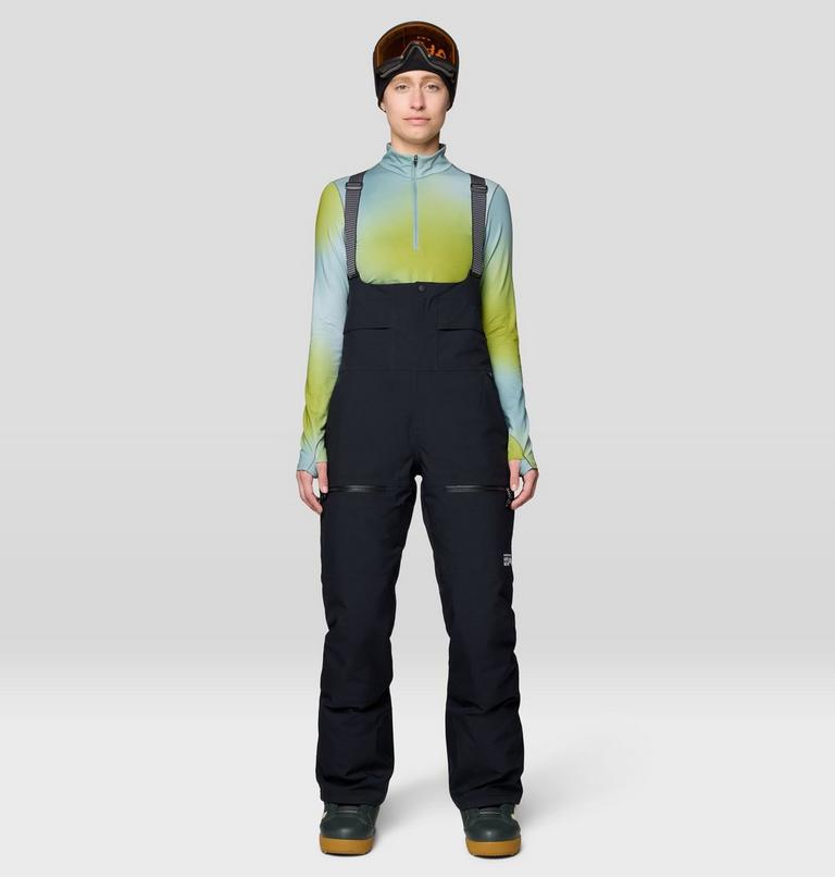 Women's Powder Maven Bib, Color: Black, image 1