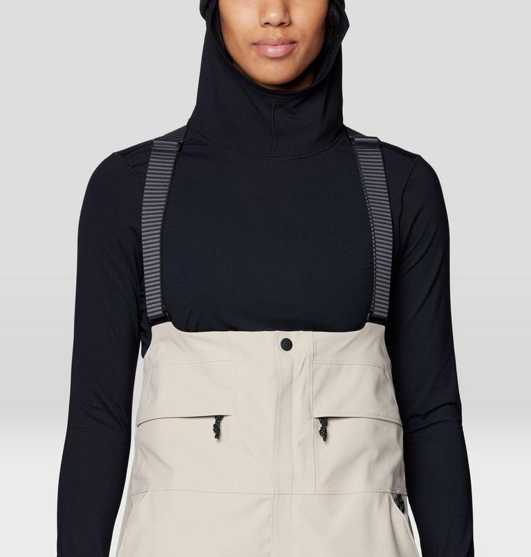 Women's Powder Maven Bib, Color: Fossil, Black, image 6