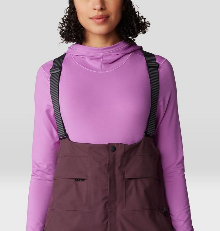 Women's Powder Maven Bib, Color: Blackberry, image 5