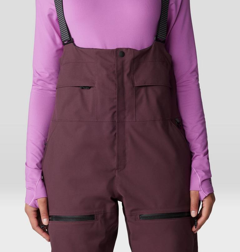 Women's Powder Maven Bib, Color: Blackberry, image 7