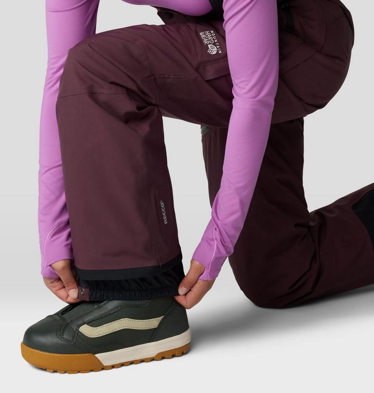 Women's Powder Maven Bib, Color: Blackberry, image 9