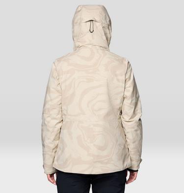 Women's Powder Maven Jacket, Color: Fossil Rockstrata Print, image 10
