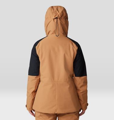 Women's Powder Maven Jacket, Color: Copper Clay, Black, image 2