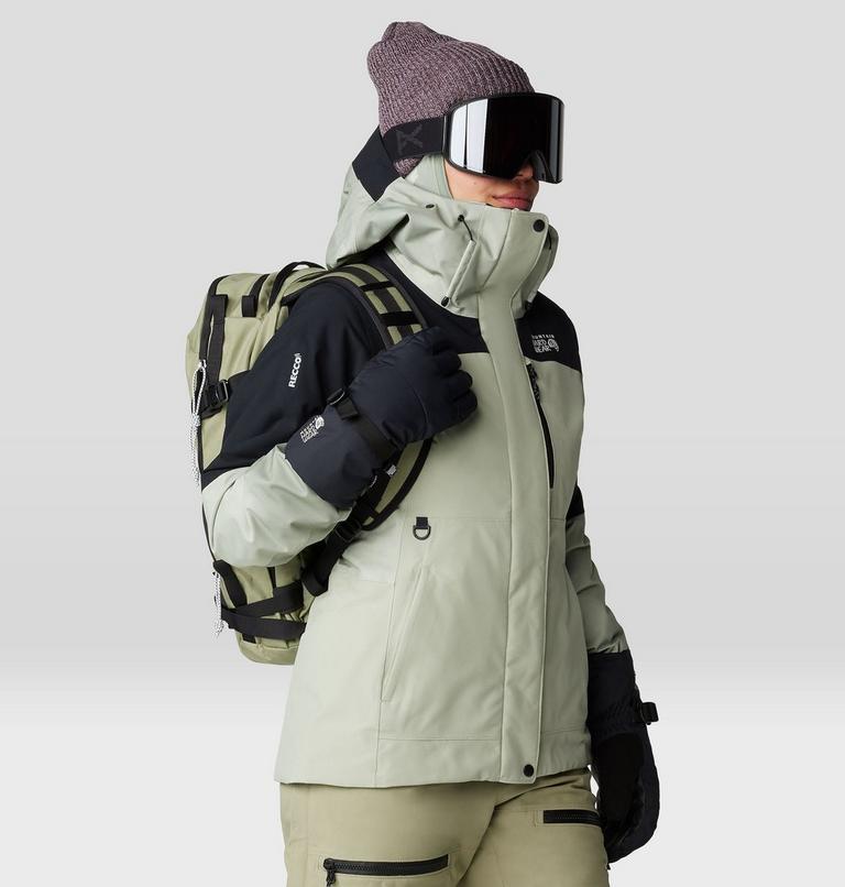 Women's Powder Maven Jacket, Color: White Sage, Mantis Green, Black, image 13