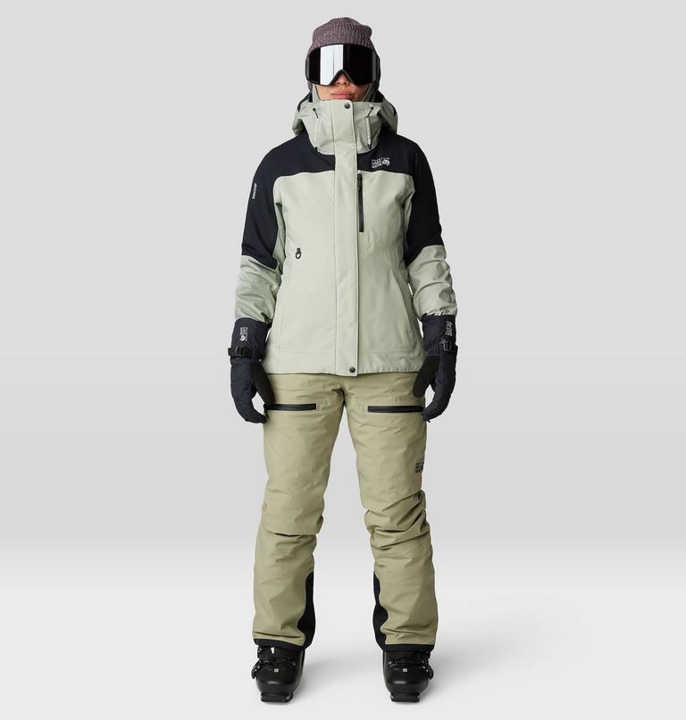Women's Powder Maven Jacket, Color: White Sage, Mantis Green, Black, image 16