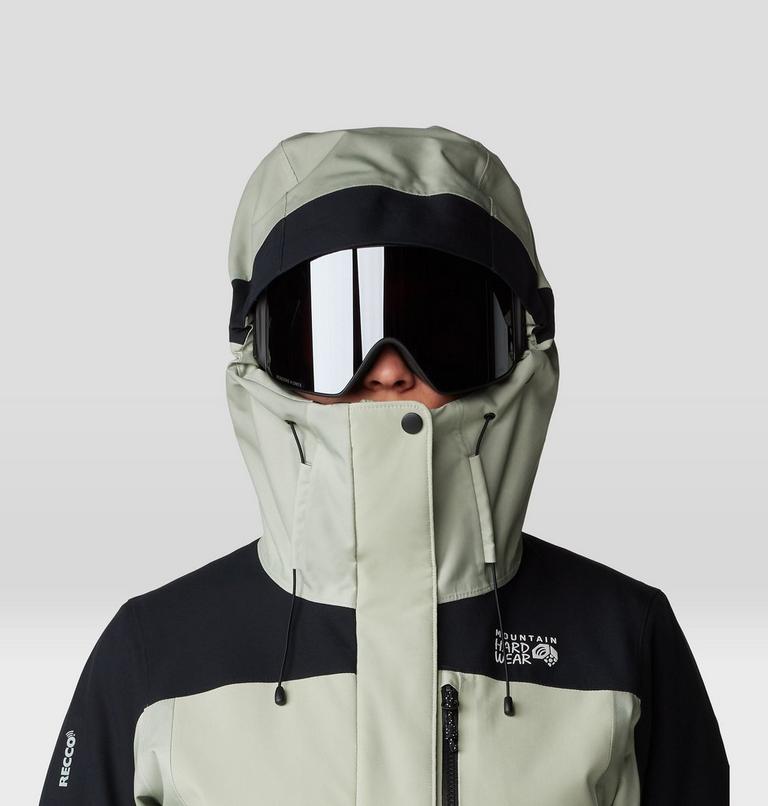 Women's Powder Maven Jacket, Color: White Sage, Mantis Green, Black, image 4