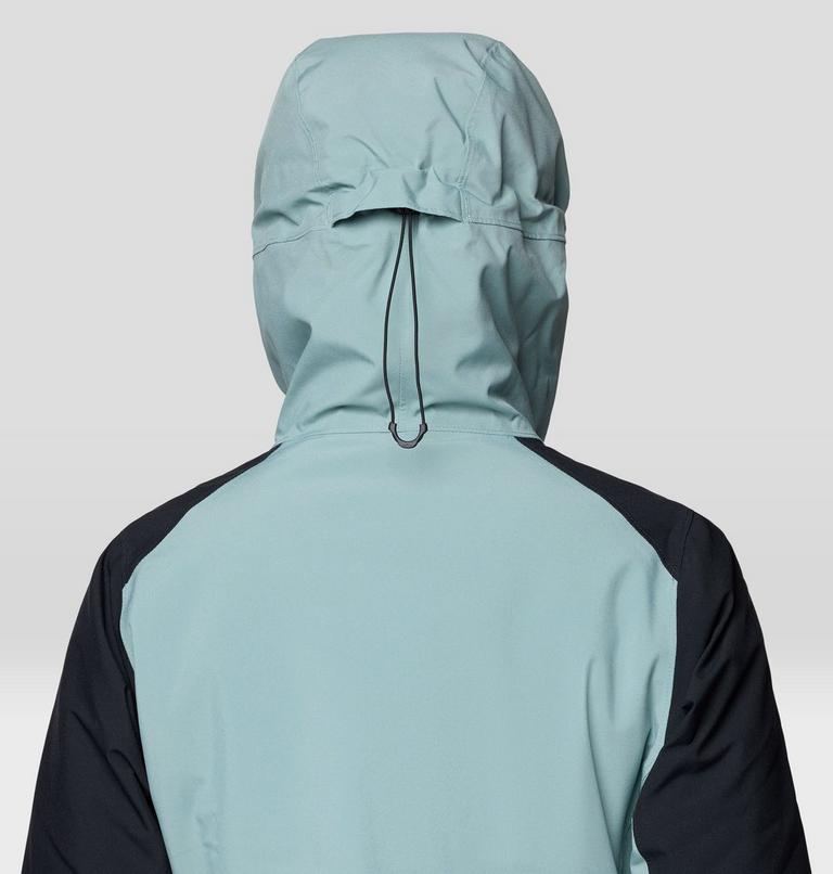 Women's Powder Maven Jacket, Color: Ice Shadow, Blue Sage, Black, image 10
