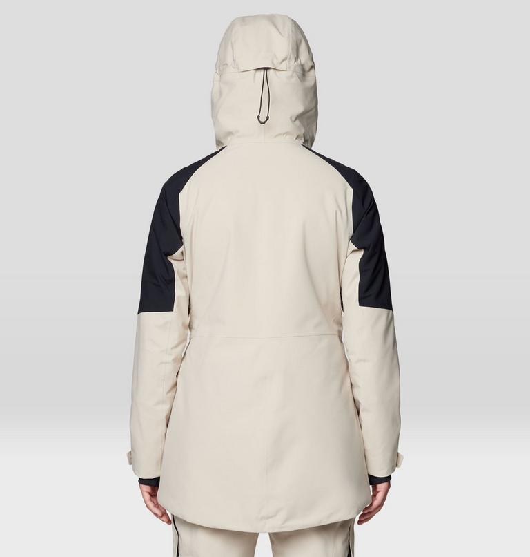 Women's Powder Maven Parka, Color: Fossil, Black, image 2