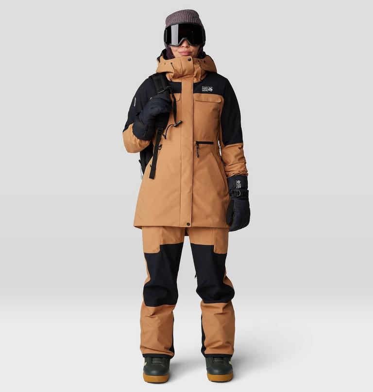 Women's Powder Maven Parka, Color: Copper Clay, Black, image 13