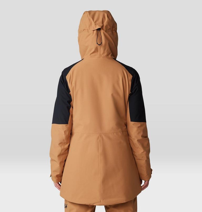 Women's Powder Maven Parka, Color: Copper Clay, Black, image 2