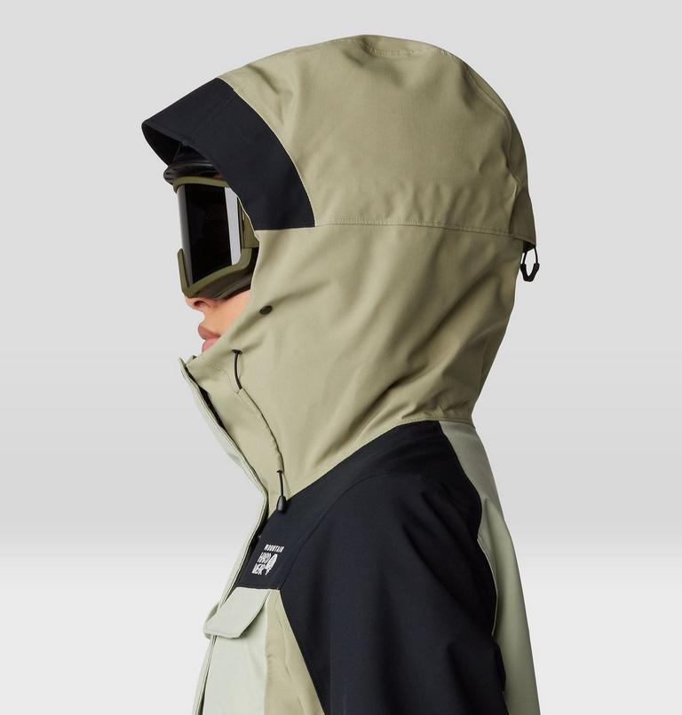 Women's Powder Maven Parka, Color: White Sage, Mantis Green, Black, image 7