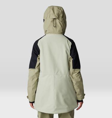 Women's Powder Maven Parka, Color: White Sage, Mantis Green, Black, image 10