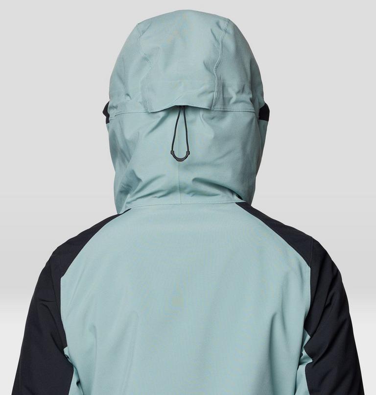 Women's Powder Maven Parka, Color: Blue Sage, Black, image 8