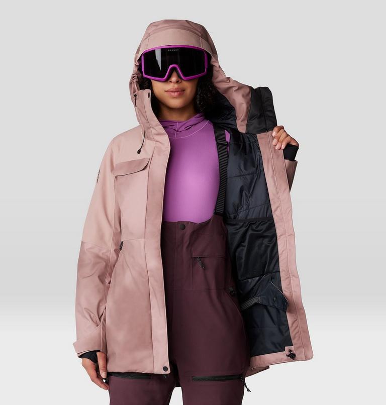 Women's Powder Maven Parka, Color: Smoky Quartz, Smoky Quartz Print, image 12