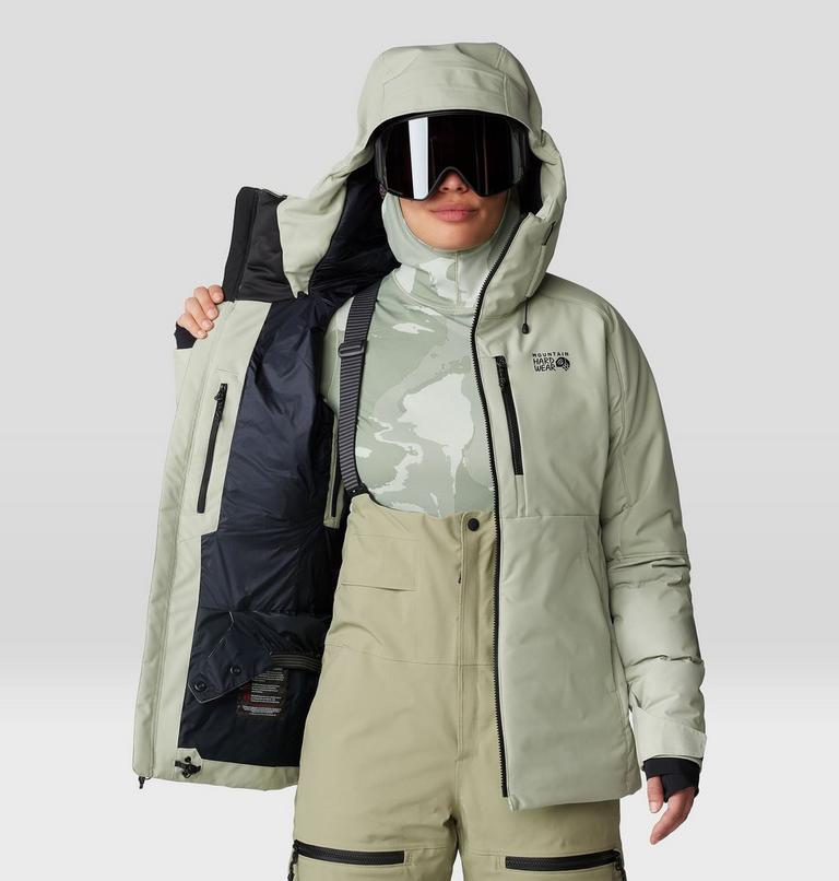 Women's Powder Maven Down Jacket, Color: White Sage, image 9