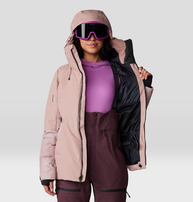 Women's Powder Maven Down Jacket, Color: Smoky Quartz, image 12