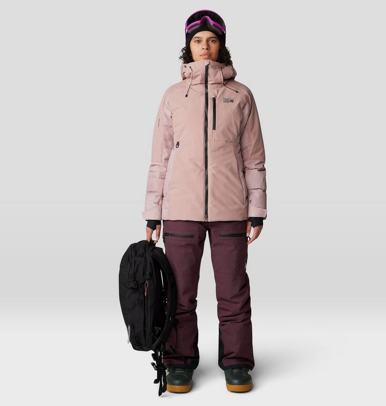 Women's Powder Maven Down Jacket, Color: Smoky Quartz, image 14