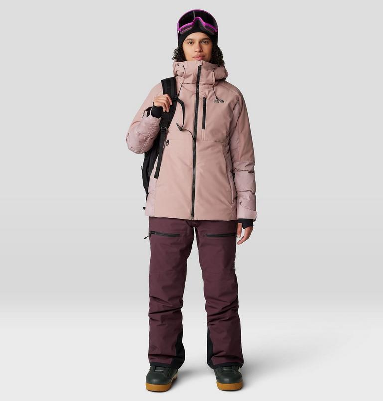 Women's Powder Maven Down Jacket, Color: Smoky Quartz, image 15