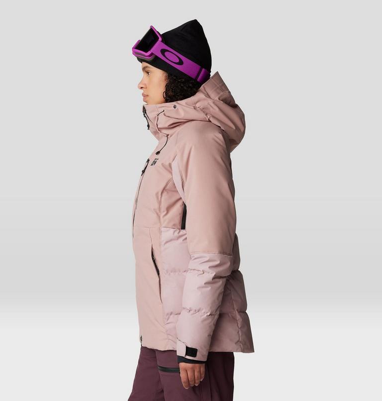 Women's Powder Maven Down Jacket, Color: Smoky Quartz, image 3