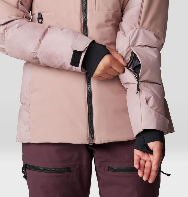 Women's Powder Maven Down Jacket, Color: Smoky Quartz, image 10