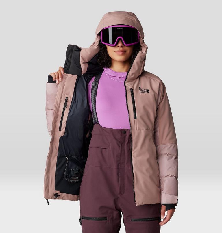 Women's Powder Maven Down Jacket, Color: Smoky Quartz, image 11