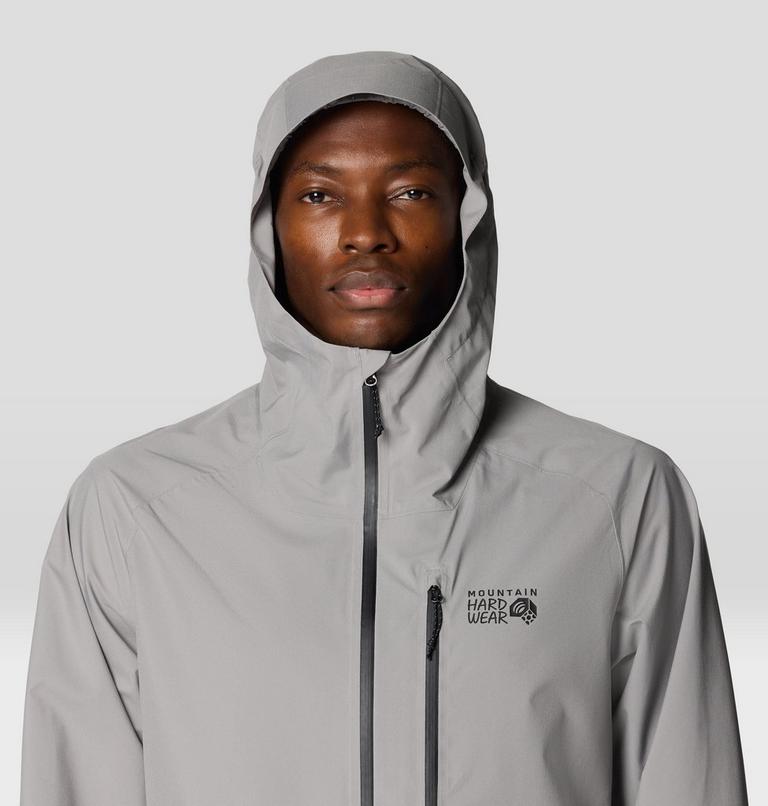 Men's Stretch Ozonic Rain Jacket, Color: Approaching Storm, image 6