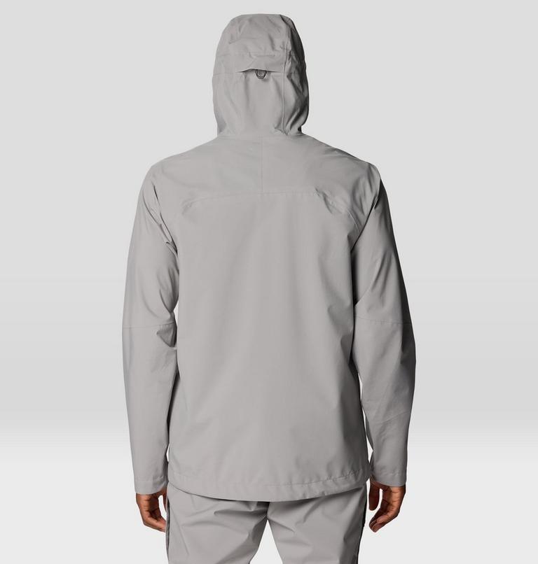 Men's Stretch Ozonic Rain Jacket, Color: Approaching Storm, image 3