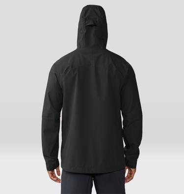 Men's Stretch Ozonic Rain Jacket, Color: Black, image 3