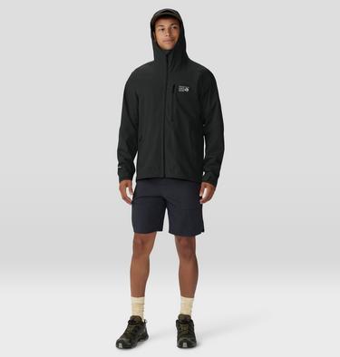 Men's Stretch Ozonic Rain Jacket, Color: Black, image 2
