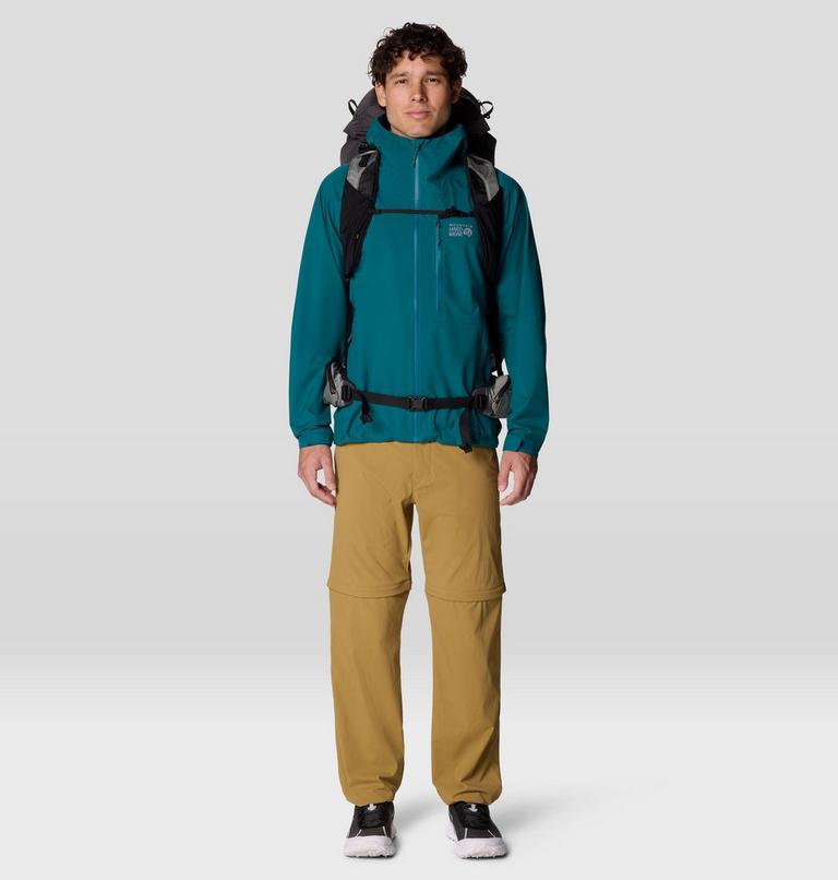 Men's Stretch Ozonic Rain Jacket, Color: Jack Pine, image 2