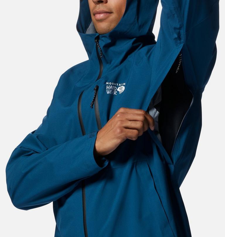 Men's Stretch Ozonic Jacket, Color: Dark Caspian, image 8