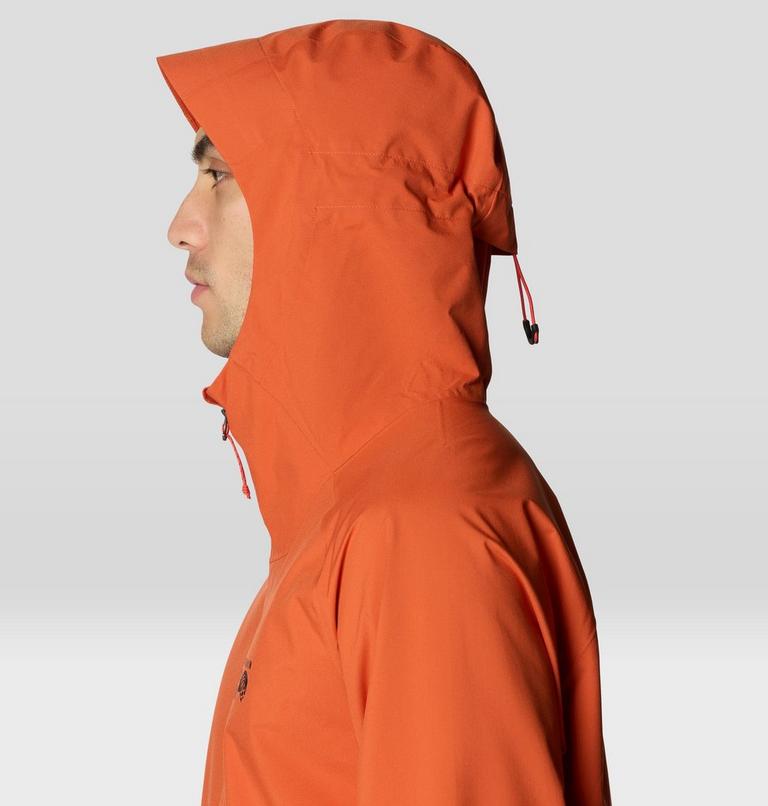 Men's Stretch Ozonic Rain Jacket, Color: Aspect, image 7