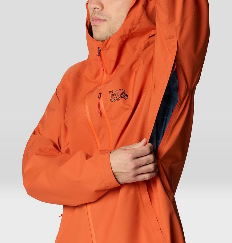 Men's Stretch Ozonic Rain Jacket, Color: Aspect, image 9