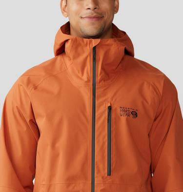 Men's Stretch Ozonic Jacket, Color: Raw Carnelian, image 4