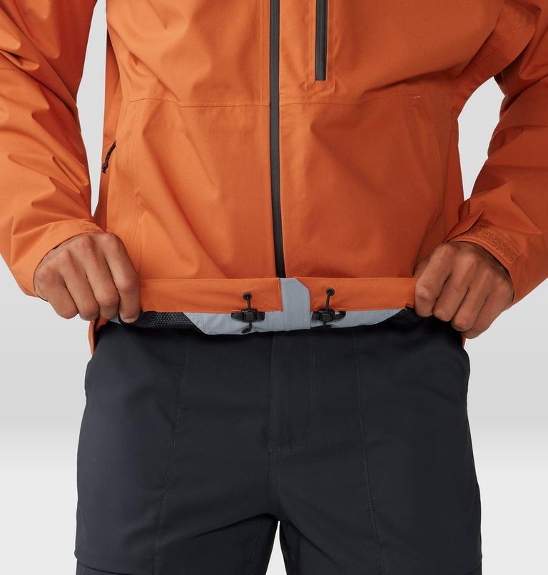 Men's Stretch Ozonic Jacket, Color: Raw Carnelian, image 9