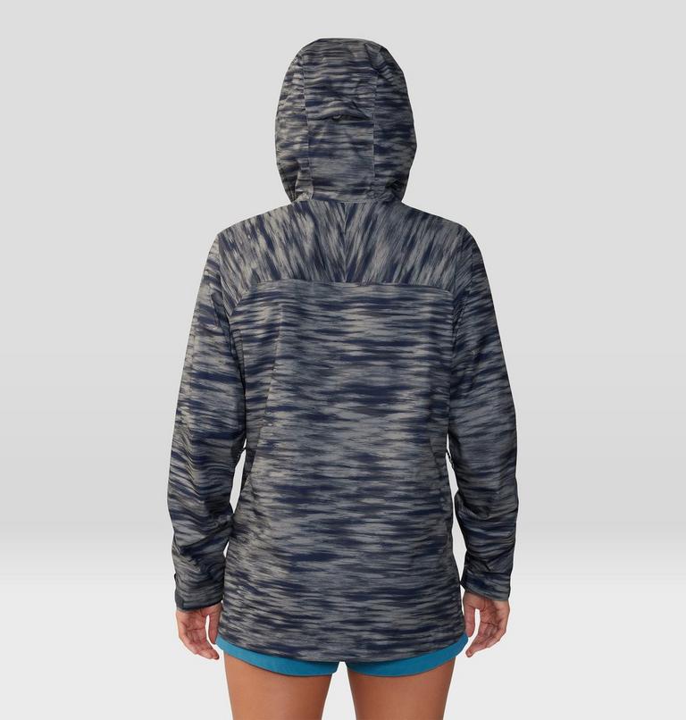 Women's Stretch Ozonic Jacket, Color: Dark Zinc Frequency Print, image 2