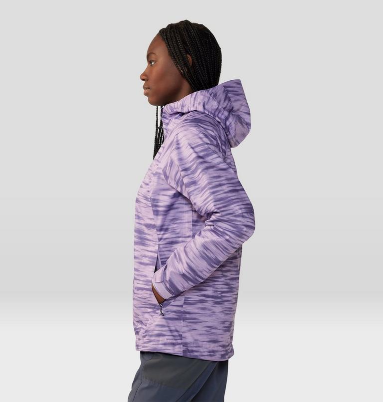 Women's Stretch Ozonic Jacket, Color: Wisteria Frequency Print, image 3