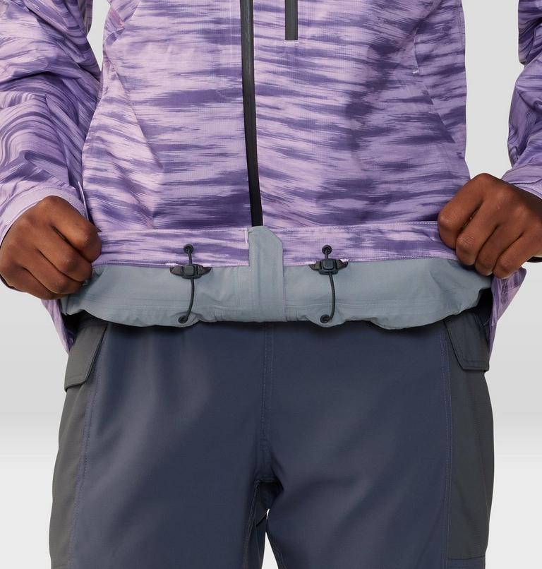 Women's Stretch Ozonic Jacket, Color: Wisteria Frequency Print, image 9