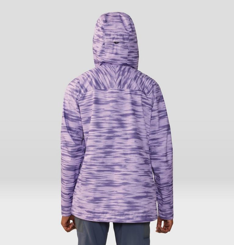 Women's Stretch Ozonic Jacket, Color: Wisteria Frequency Print, image 2