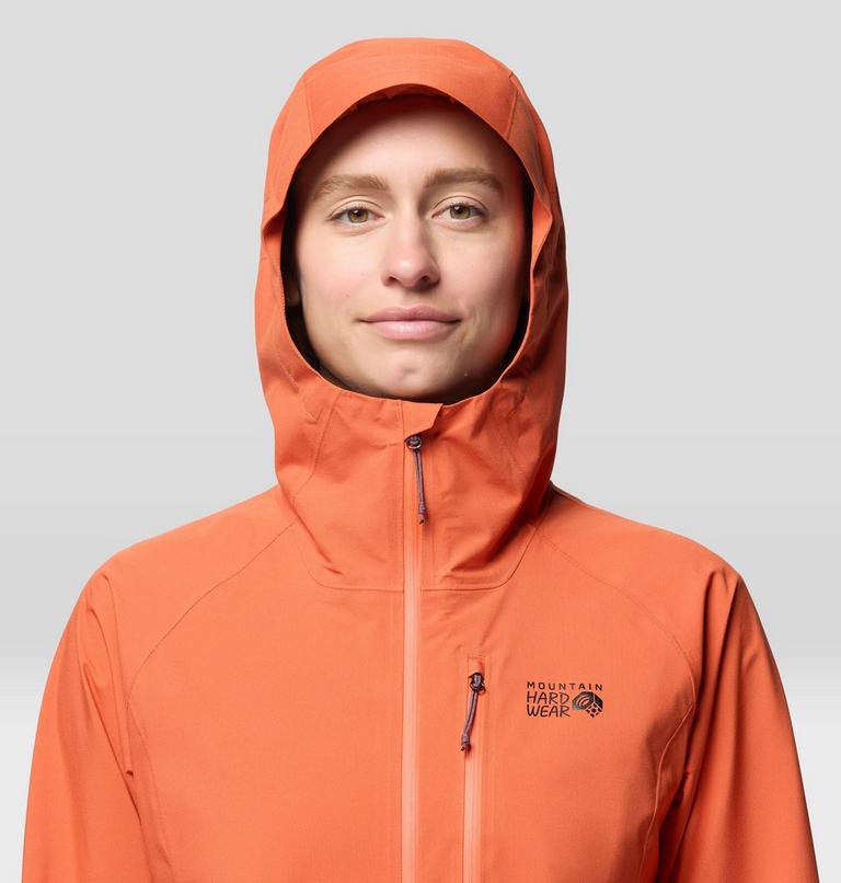 Women's Stretch Ozonic Rain Jacket, Color: Aspect, image 6