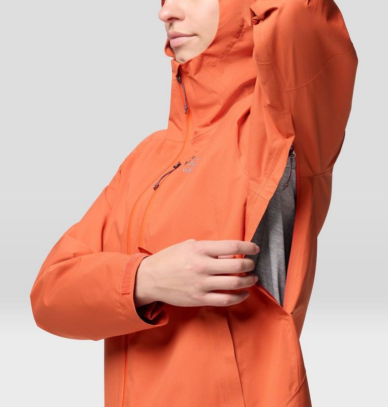 Women's Stretch Ozonic Rain Jacket, Color: Aspect, image 9