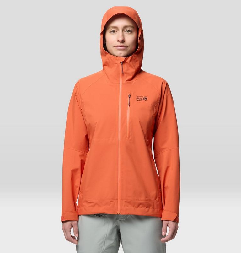 Women's Stretch Ozonic Rain Jacket, Color: Aspect, image 1