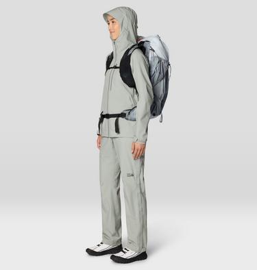 Women's Stretch Ozonic Rain Pant, Color: Half Moon Grey, image 4