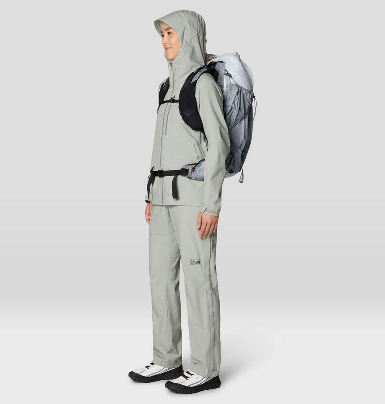 Women's Stretch Ozonic Rain Pant, Color: Half Moon Grey, image 2