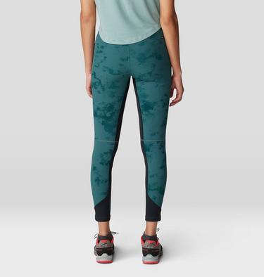 Women's Chockstone Tight, Color: Aqua Green Nebula Print, image 6