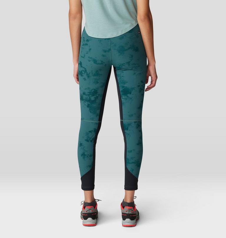 Women's Chockstone Tight, Color: Aqua Green Nebula Print, image 2