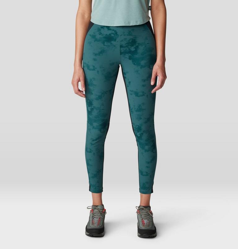 Women's Chockstone Tight, Color: Aqua Green Nebula Print, image 1