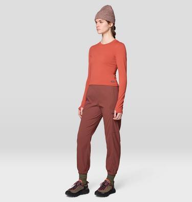 Women's Dynama High Rise Utility Jogger, Color: Bourbon Brown, image 6