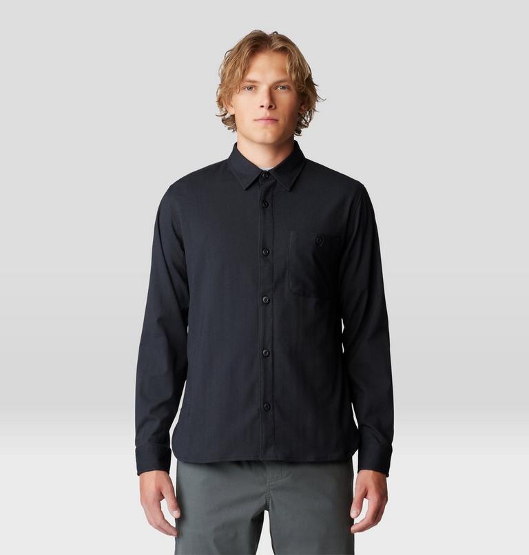 Men's Voyager One Long Sleeve Flannel, Color: Black, image 5